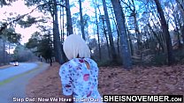 Permiscious Stepdaughter Sneaking Outdoors To Meet Her Older Stepdad For Rough Cowgirl Cock Riding, Nasty Babe Sheisnovember Rode Her Stepdaddy On The Dirty Ground After Lifting Her Mini Skirt, Moving Her Panties To The Side on Msnovember