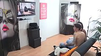 EXPERIMENT: Mónica gets hot by watching porn and ends up fucking her friend